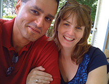 Photo of Kristi Dahlberg Gallegos C’97 G’06 with her husband Raun Gallegos. Link to her story.