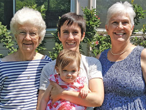  Four generations of Sandstrom women